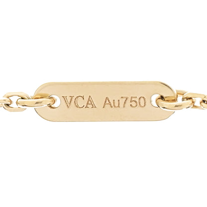 Van Cleef & Arpels 18K Yellow Gold Mother of Pearl Sweet Alhambra Butterfly Pendant Necklace 6 of 8