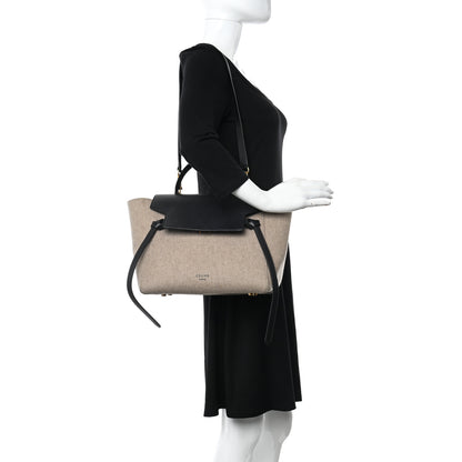 Celine Felt Smooth Calfskin Mini Belt Bag Beige 2 of 15