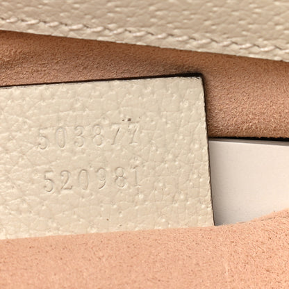 Gucci GG Supreme Monogram Flora Web Small Ophidia Chain Shoulder Bag White 7 of 10