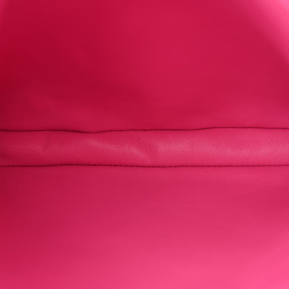 Hermes Lambskin Clou De Selle Pouch Rose Tyrien 5 of 14
