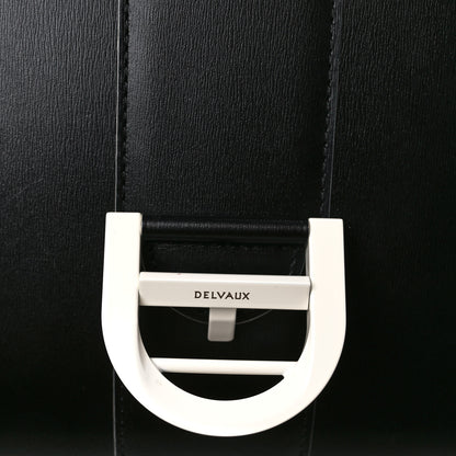 Delvaux Box Calfskin MM Brillant Clouds Satchel Black Ciel 8 of 14