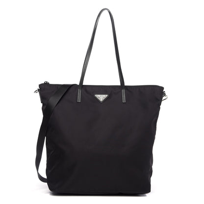 Prada Tessuto Nylon Saffiano Tote Black 1 of 9