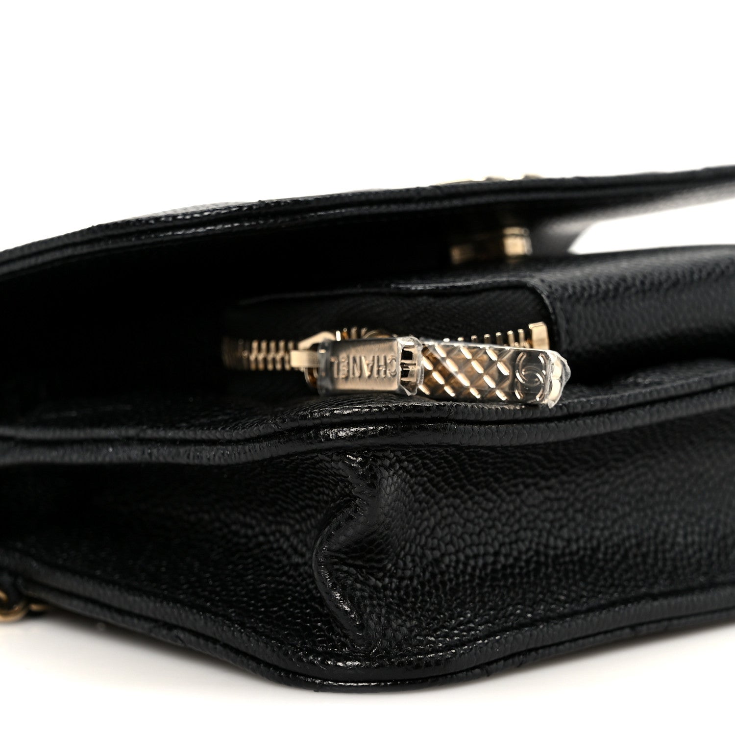 Chanel Caviar Quilted Business Affinity Clutch With Chain Black 10 of 12