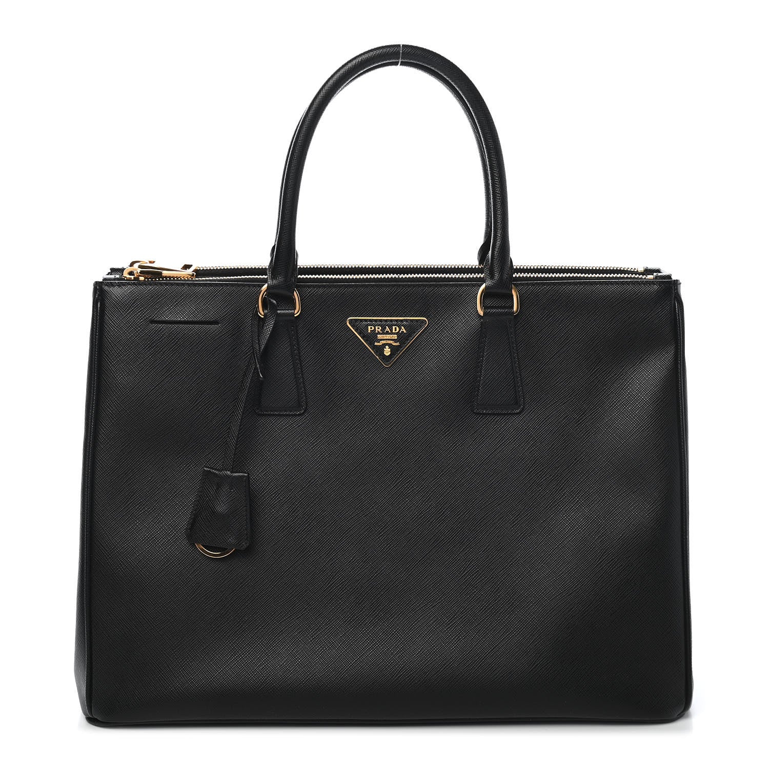 Prada Saffiano Large Galleria Double Zip Tote Black 1 of 9
