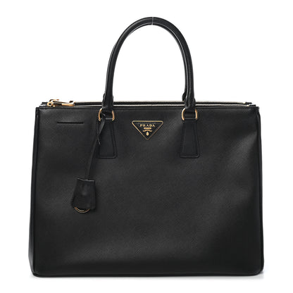 Prada Saffiano Large Galleria Double Zip Tote Black 1 of 9