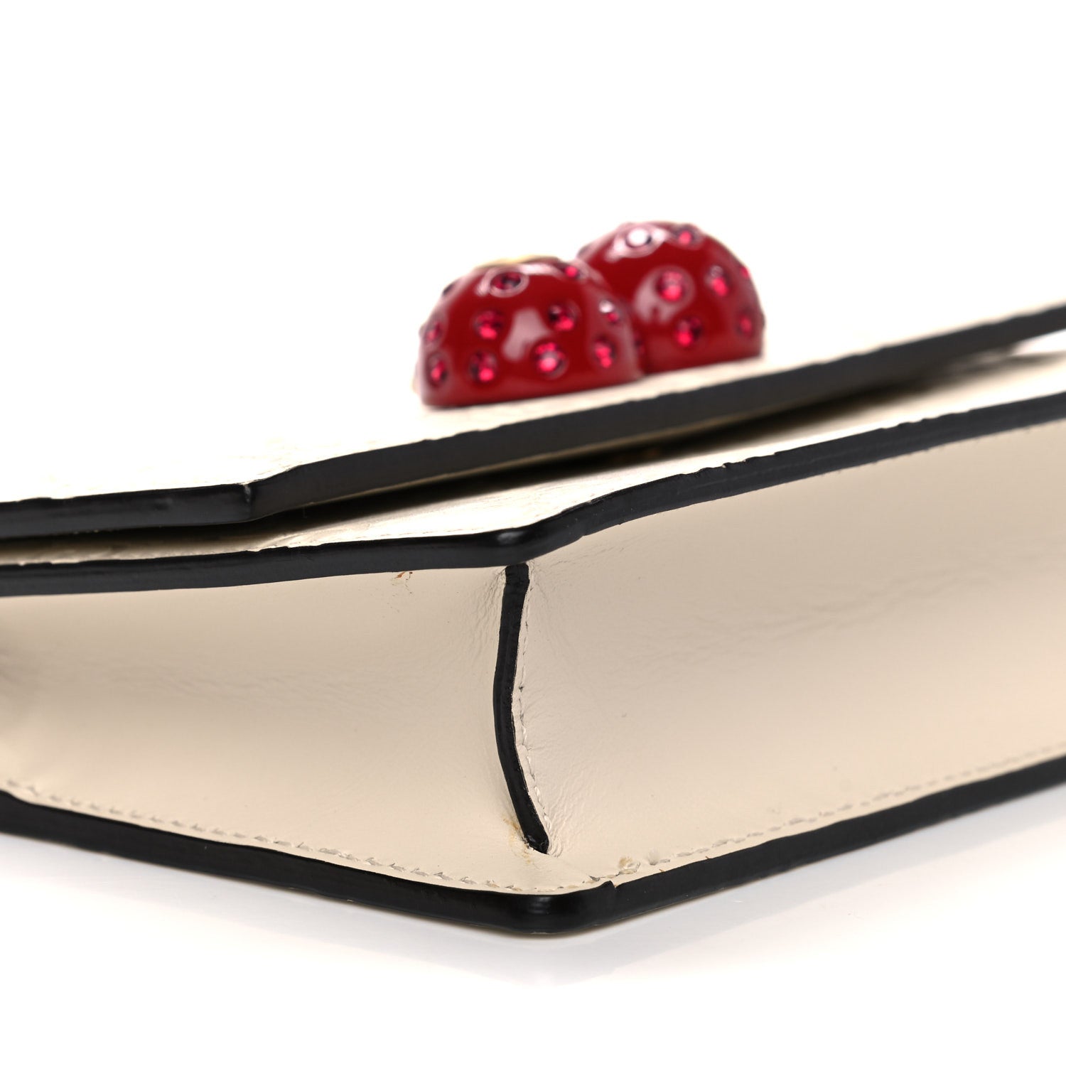 Gucci Guccissima Mini Cherry Chain Bag White 8 of 12