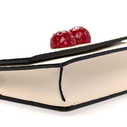 Gucci Guccissima Mini Cherry Chain Bag White 8 of 12