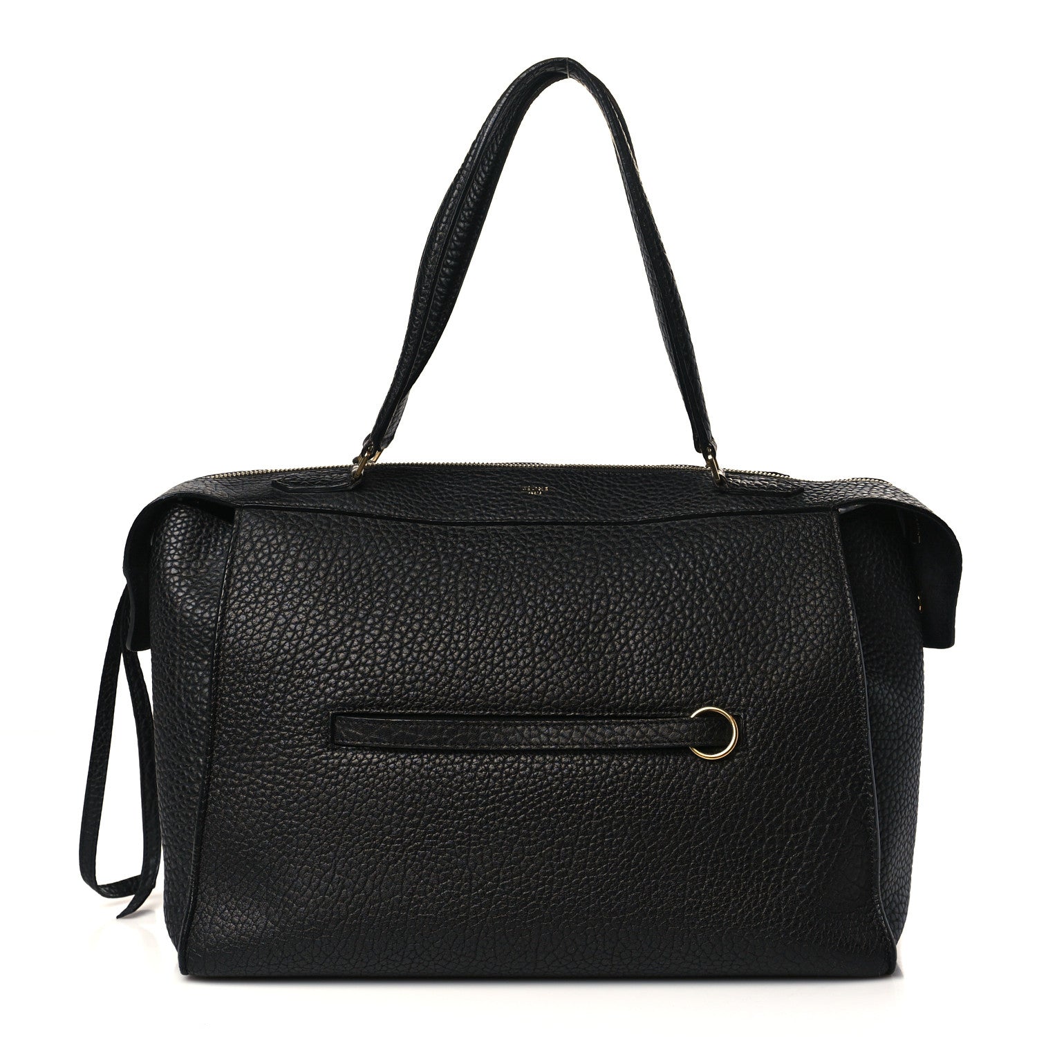 Celine Bullhide Calfskin Small Ring Bag Black 1 of 15