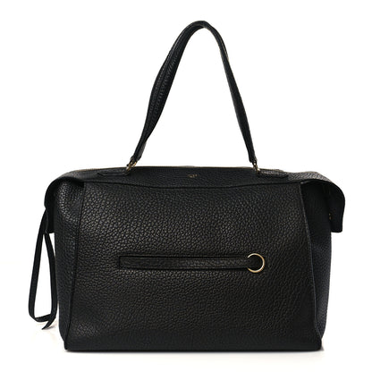 Celine Bullhide Calfskin Small Ring Bag Black 1 of 15