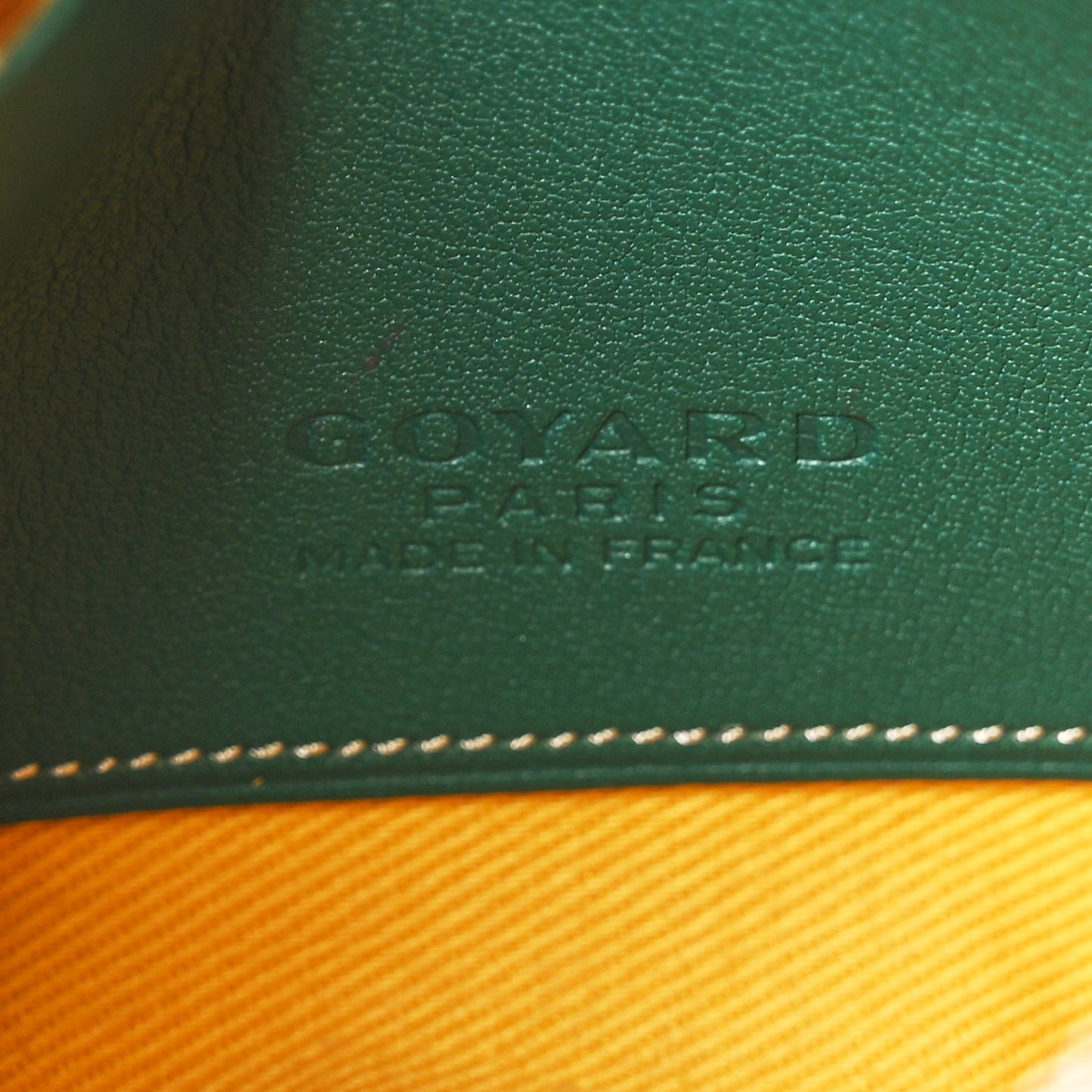 Goyardine Mini Senat Pochette Green