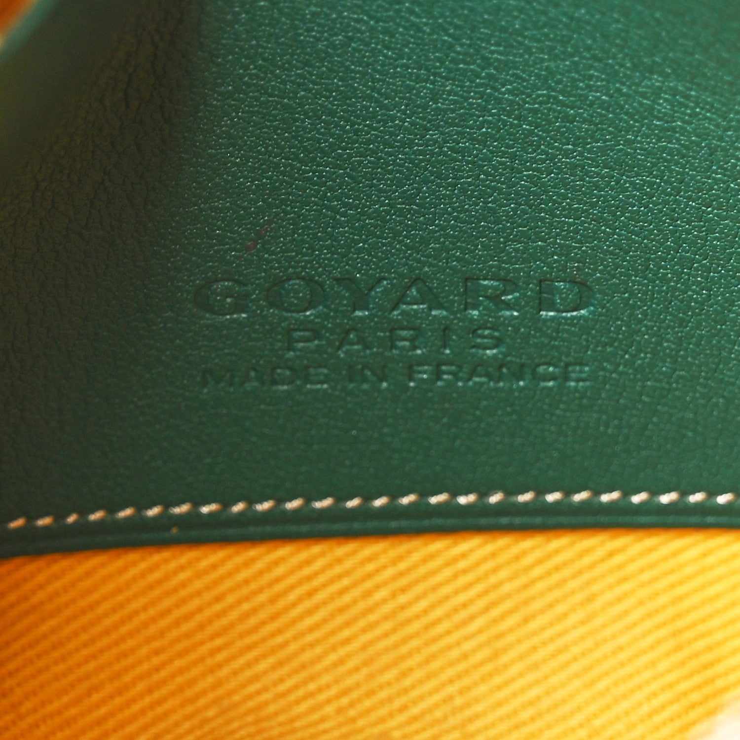 Goyard Goyardine Mini Senat Pochette Green 6 of 6