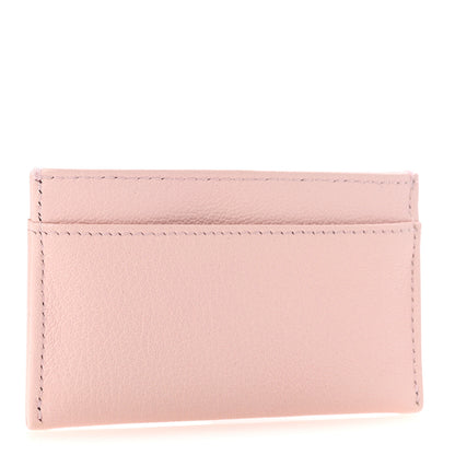 Chanel Grained Goatskin CC Apple Card Holder Light Pink 3 of 8