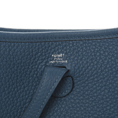 Hermes Taurillon Clemence Evelyne TPM Vert Bosphore 5 of 9