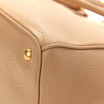 Prada Vitello Daino Large Double Zip Tote Sughero 10 of 10