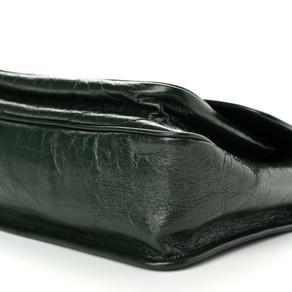 Saint Laurent Crinkled Calfskin Matelasse Monogram Medium Niki Chain Satchel Dark Green 10 of 10