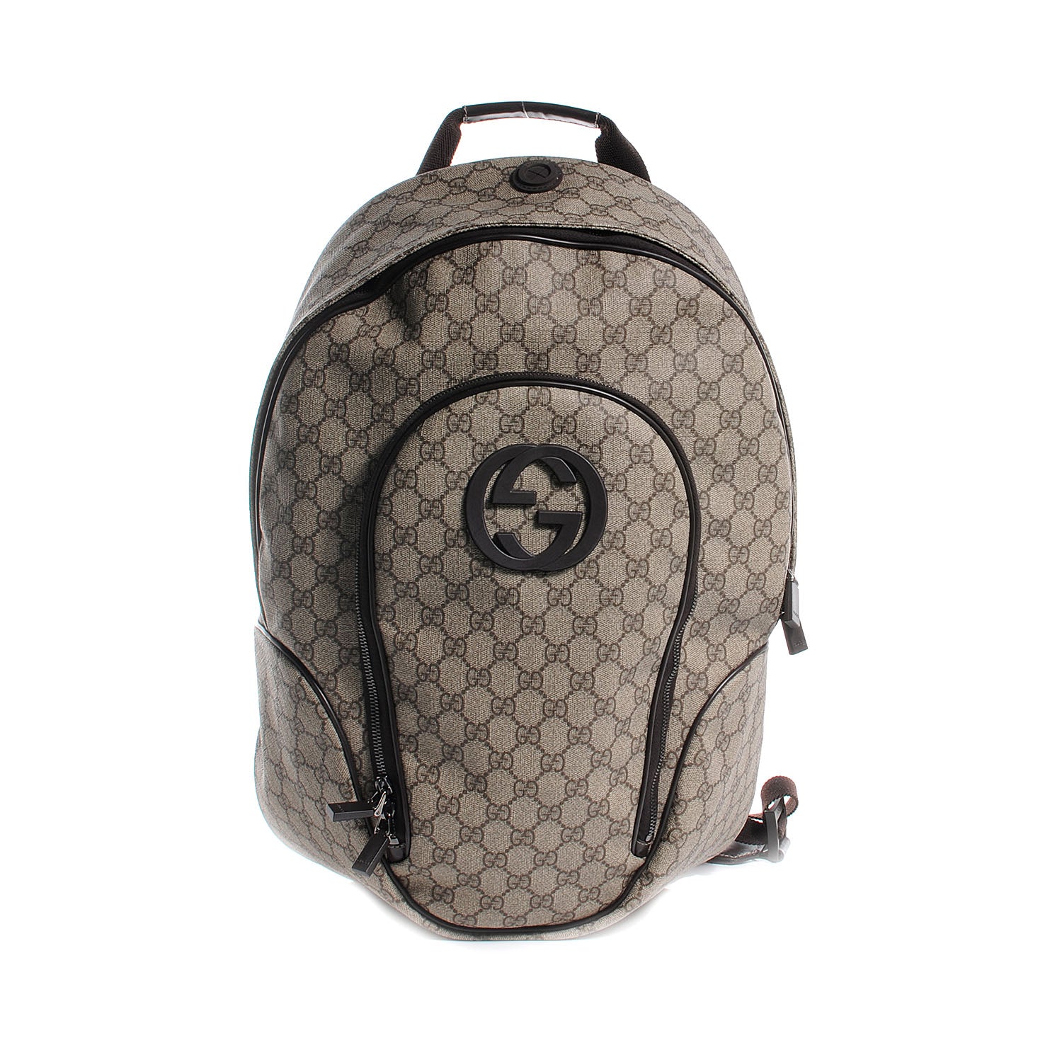 Gucci GG Plus Interlocking G Travel Backpack Beige Ebony 1 of 7