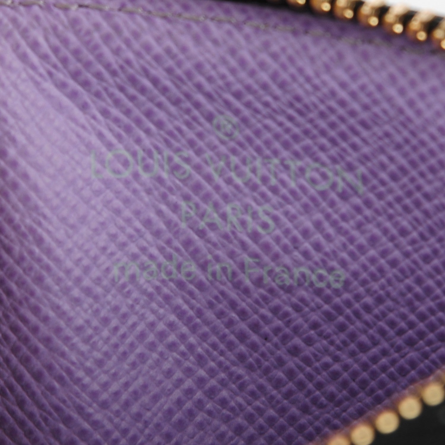 Louis Vuitton Monogram Multicolor Key Pouch Black Violet 6 of 7