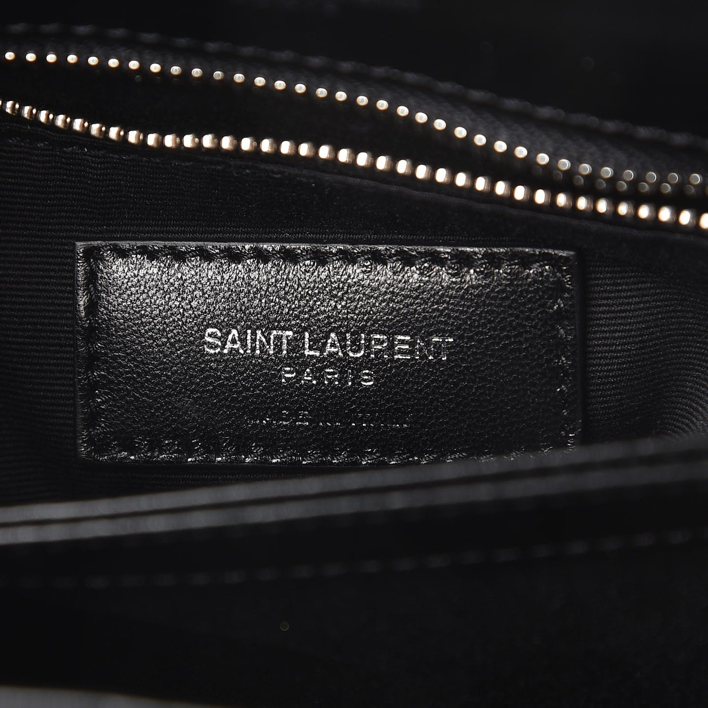 Calfskin Y Quilted Monogram Toy Loulou Crossbody Bag Black