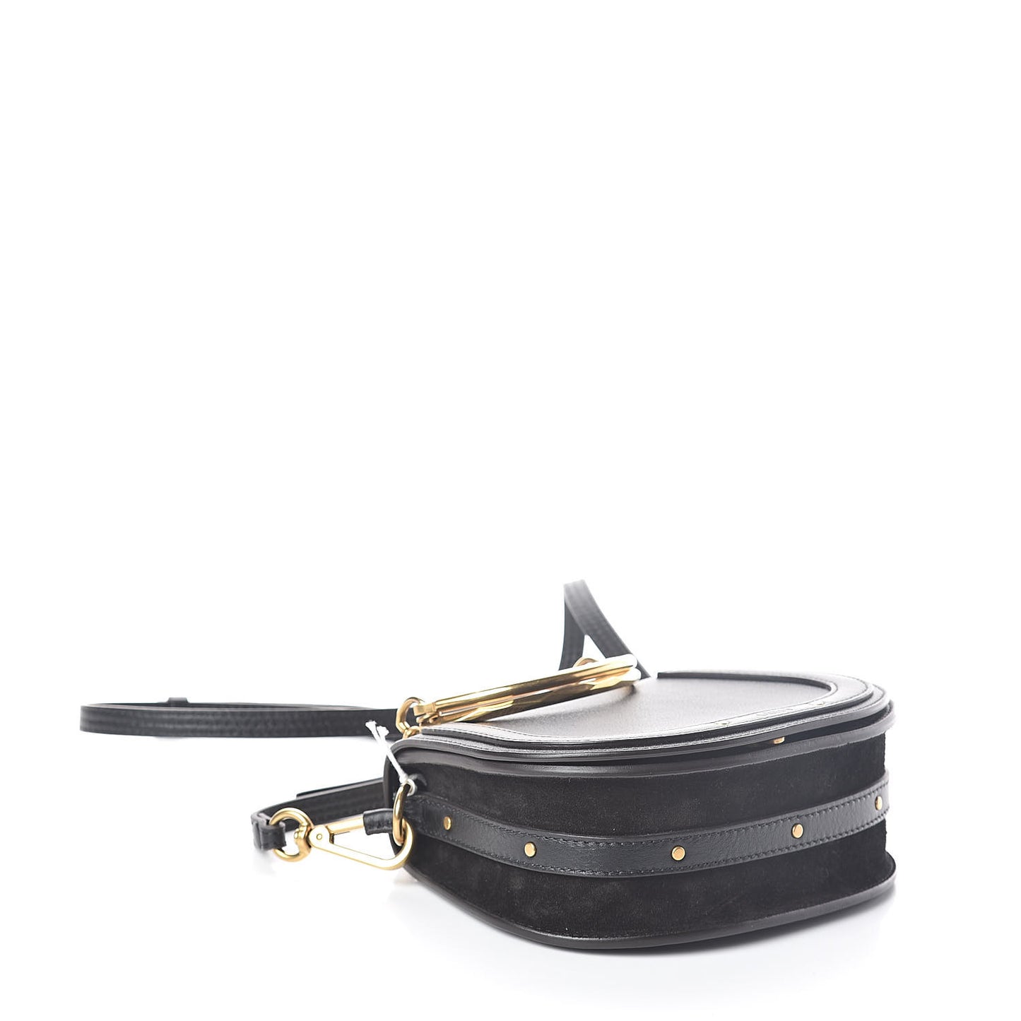 Calfskin Small Nile Bracelet Bag Black