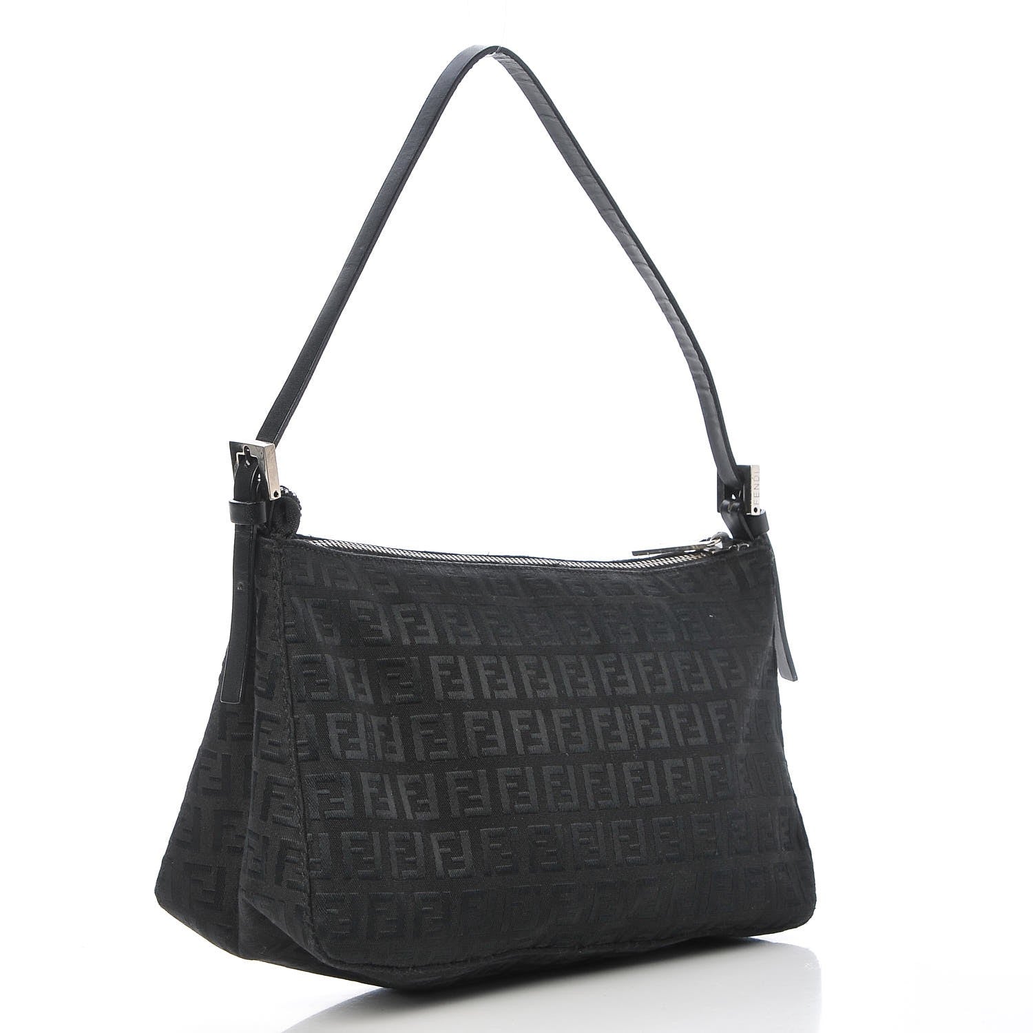 Fendi Zucchino Small Shoulder Bag Black 4 of 7