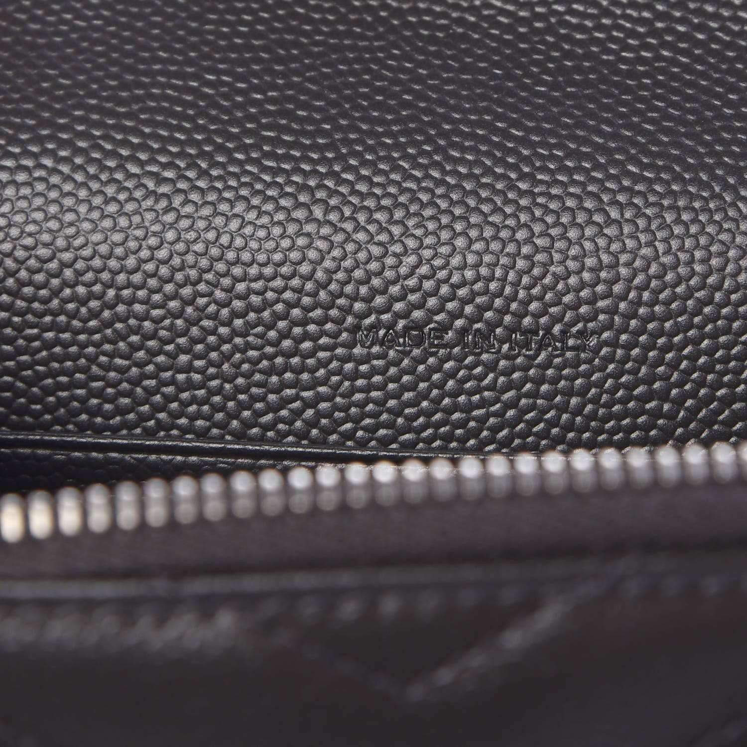 Saint Laurent Grain De Poudre Matelasse Chevron Monogram Envelope Chain Wallet Coal 7 of 11
