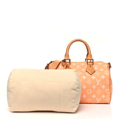 Louis Vuitton Calfskin Monogram Speedy P9 Bandouliere 25 Summer Peach 3 of 11