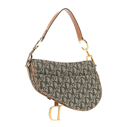 Christian Dior Monogram Saddle Bag Green 3 of 11