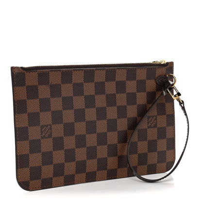 Louis Vuitton Damier Ebene Neverfull MM GM Pochette 3 of 8