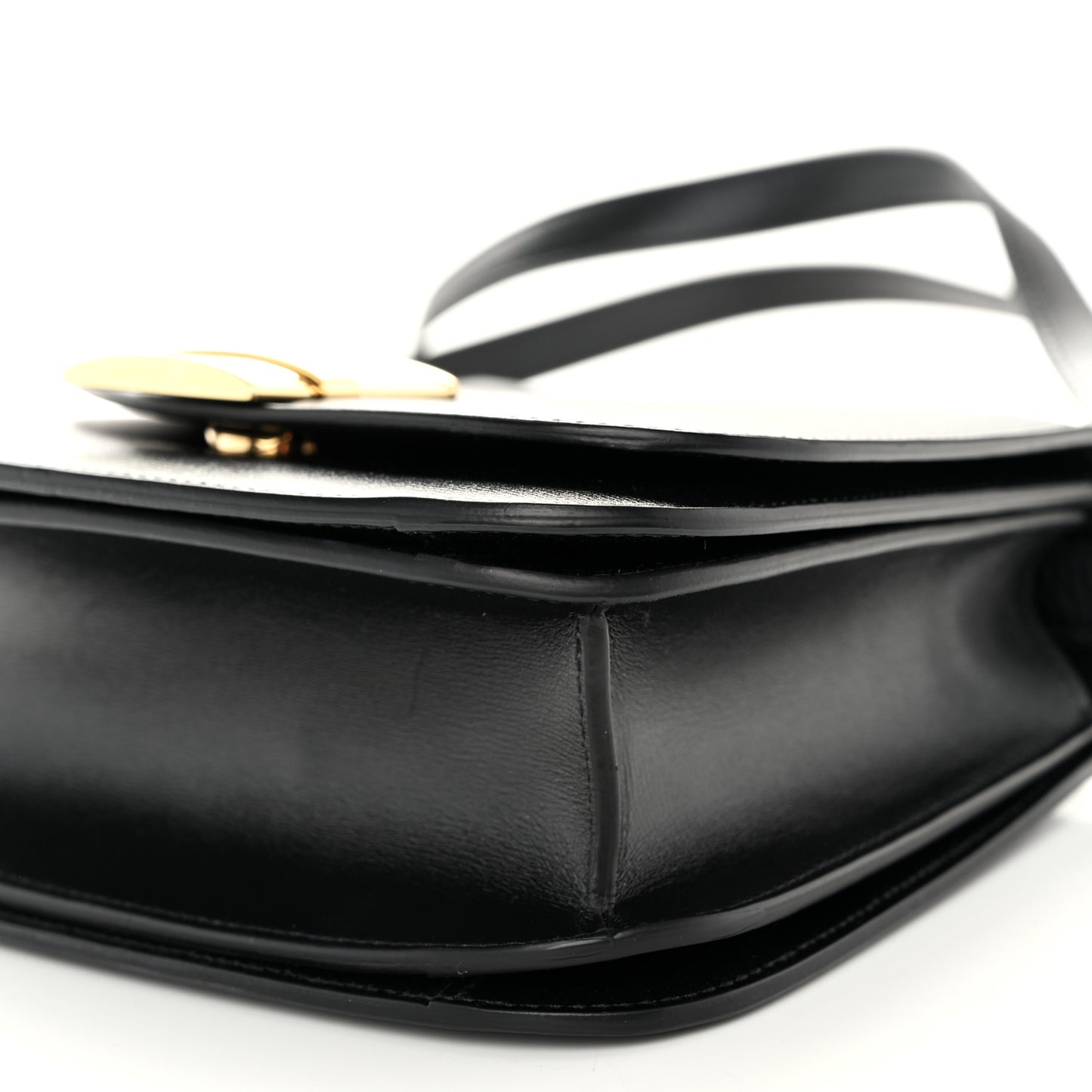 Dappled Calfskin XS Fiamma Crossbody Bag Black