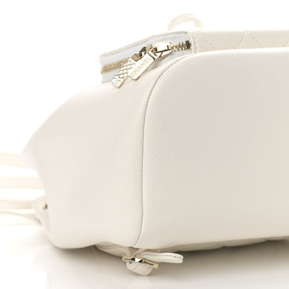 Chanel Caviar Quilted Business Affinity Backpack White 8 of 10