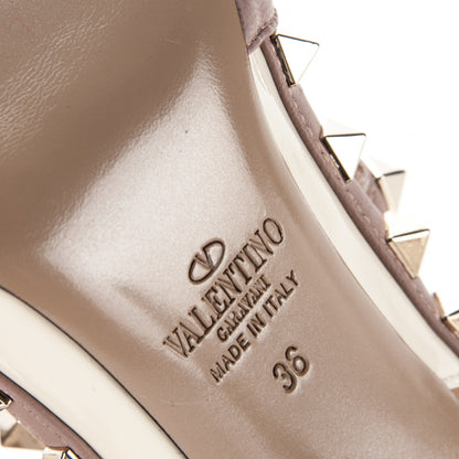 Valentino Garavani Patent Rockstud Ankle Strap 100mm Pumps 36 Light Ivory Poudre 6 of 7