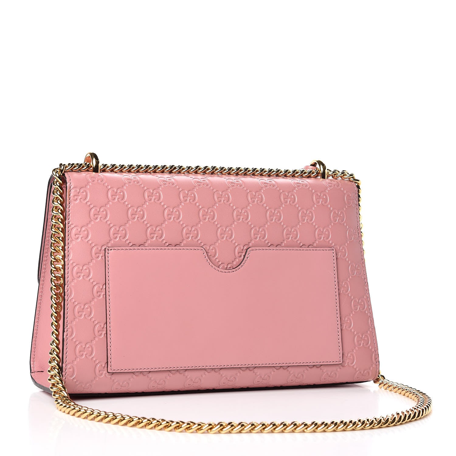 Gucci Guccissima Signature Medium Padlock Shoulder Bag Rose Baby Candy 3 of 9