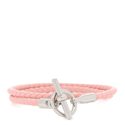 Hermes Swift Glenan Double Tour Bracelet T3 Rose Sakura 1 of 5