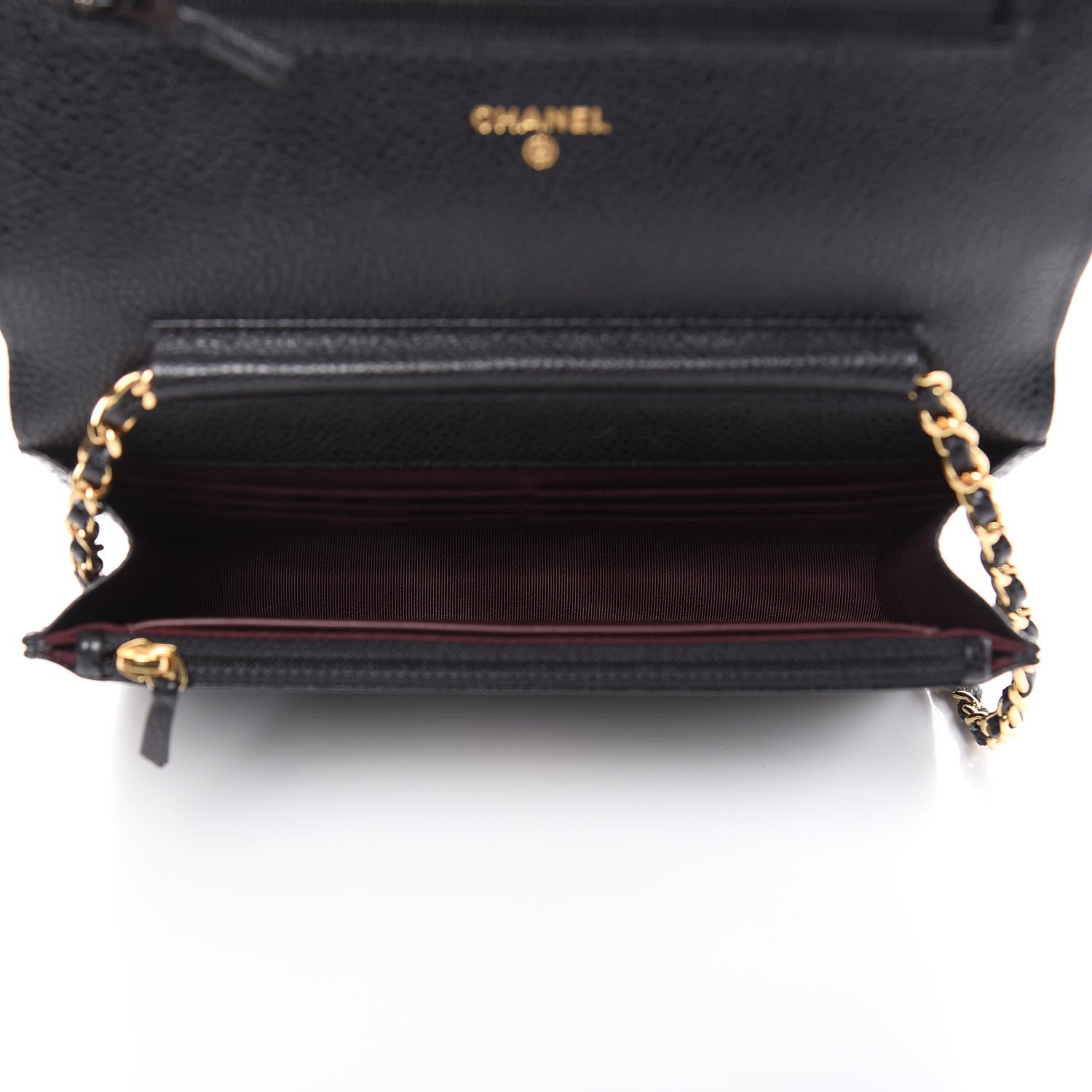 Chanel Caviar Quilted Wallet On Chain WOC Black 5 of 11