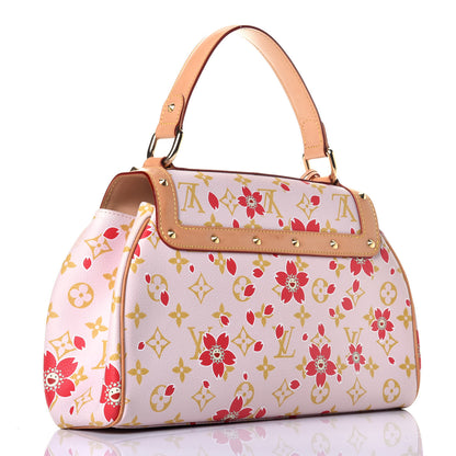 Louis Vuitton Monogram Cherry Blossom Sac Retro Bag Red 3 of 11
