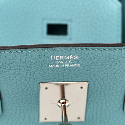 Hermes Taurillon Clemence Birkin 30 Bleu Saint Cyr 6 of 14