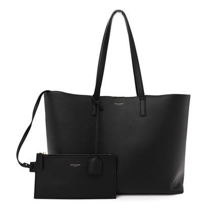Saint Laurent Calfskin Large Shopping Tote Black 3 of 17