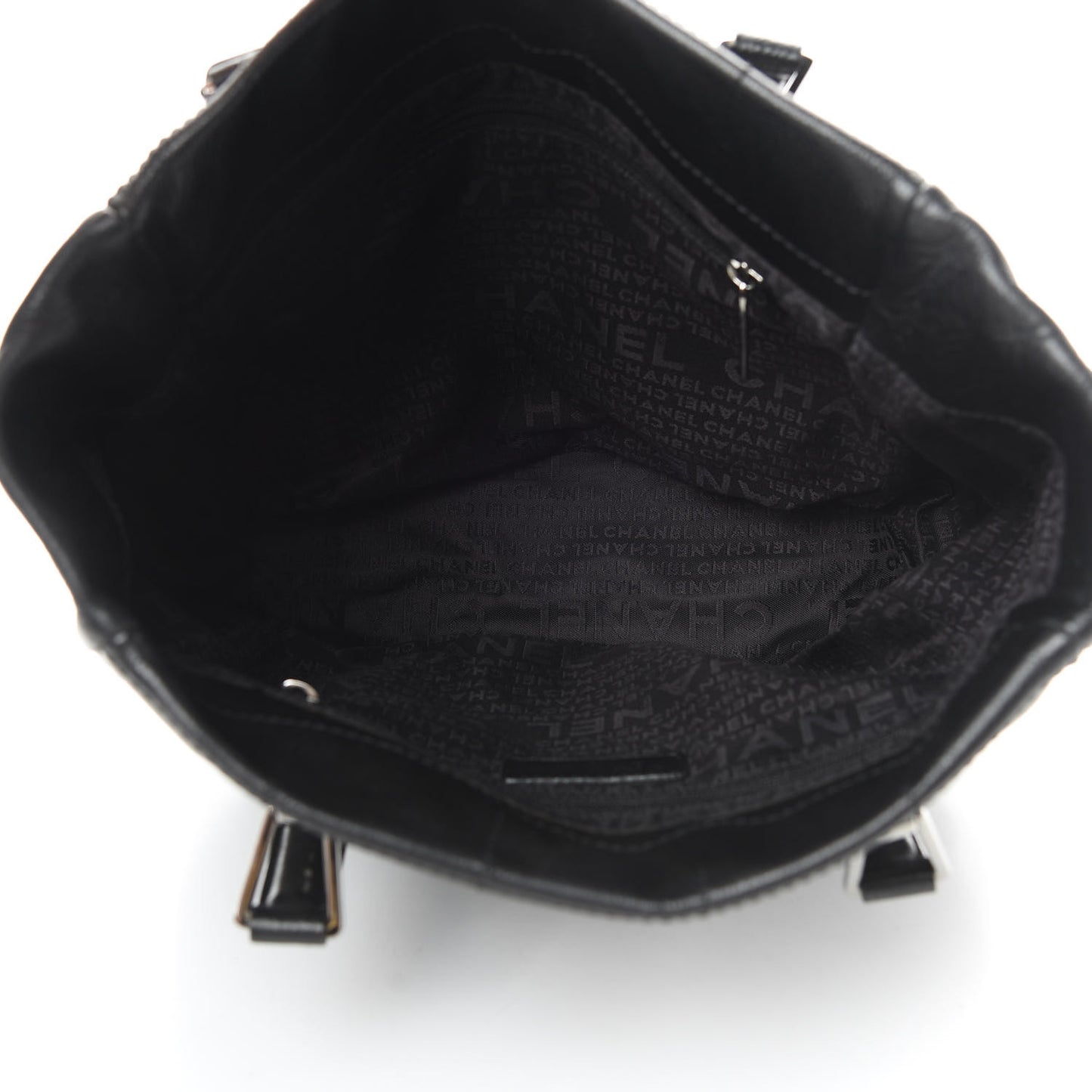 Caviar Square Stitched Tote Black