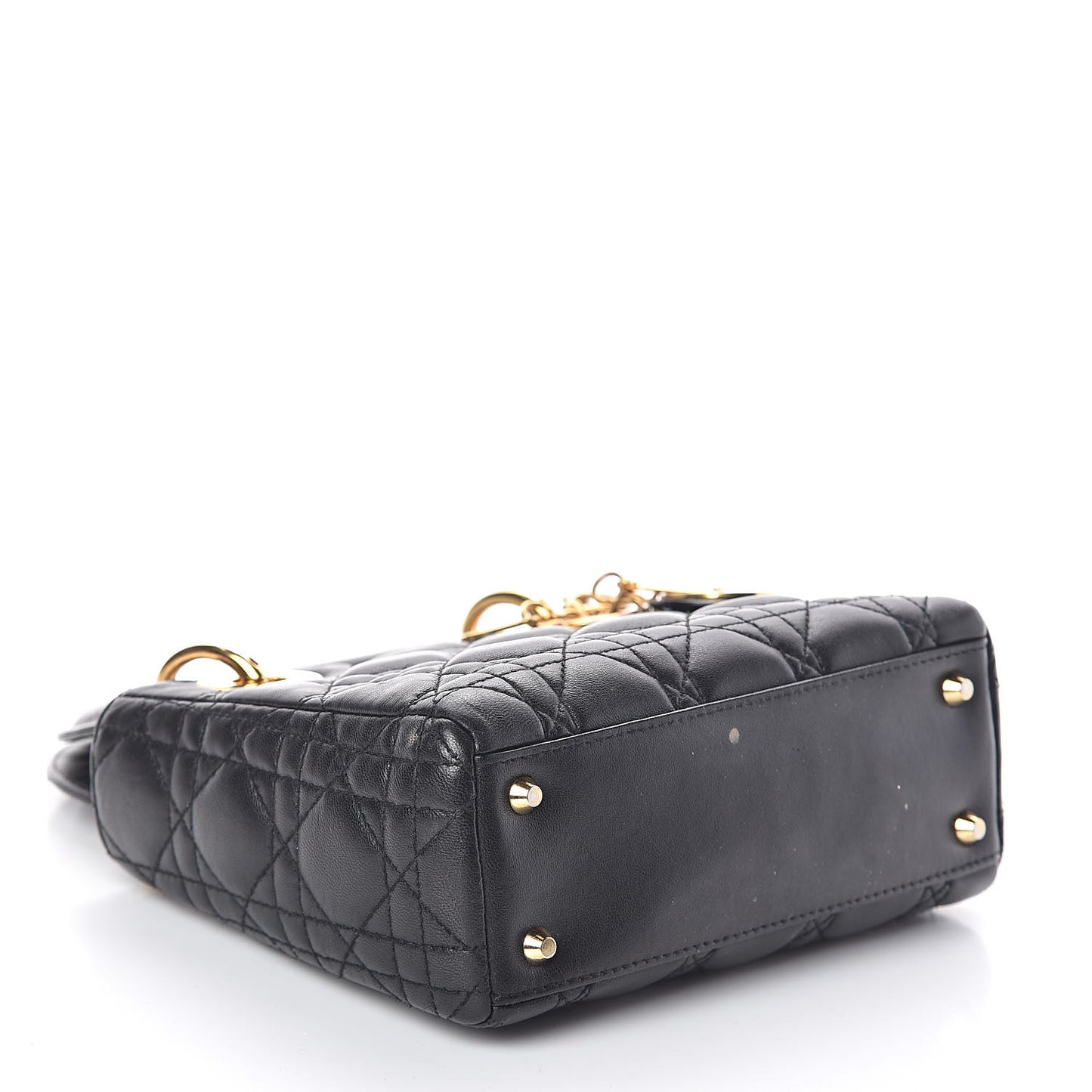 Lambskin Cannage Mini Lady Dior Black
