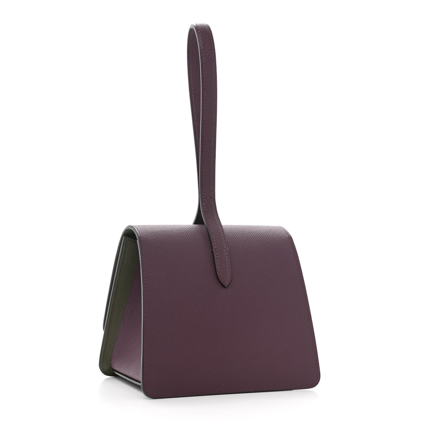 Carat Calfskin Madeleine Clutch Eggplant