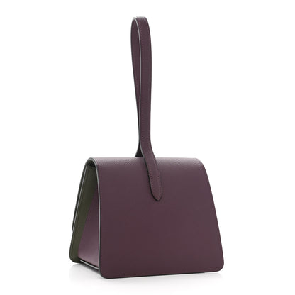 Moynat Carat Calfskin Madeleine Clutch Eggplant 3 of 9