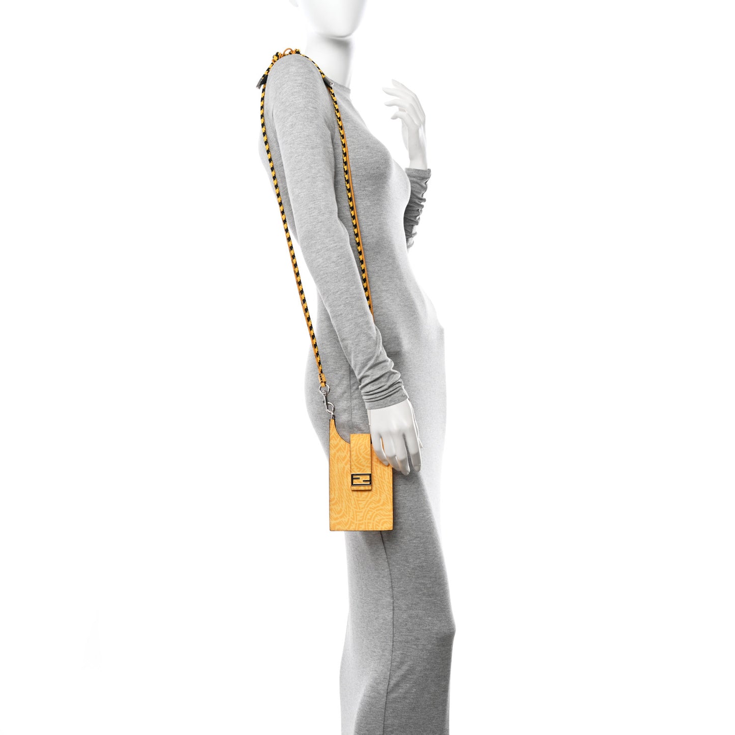 X SARAH COLEMAN Glazed Fabric Micro FF Vertigo Phone Holder Cyber Mimosa