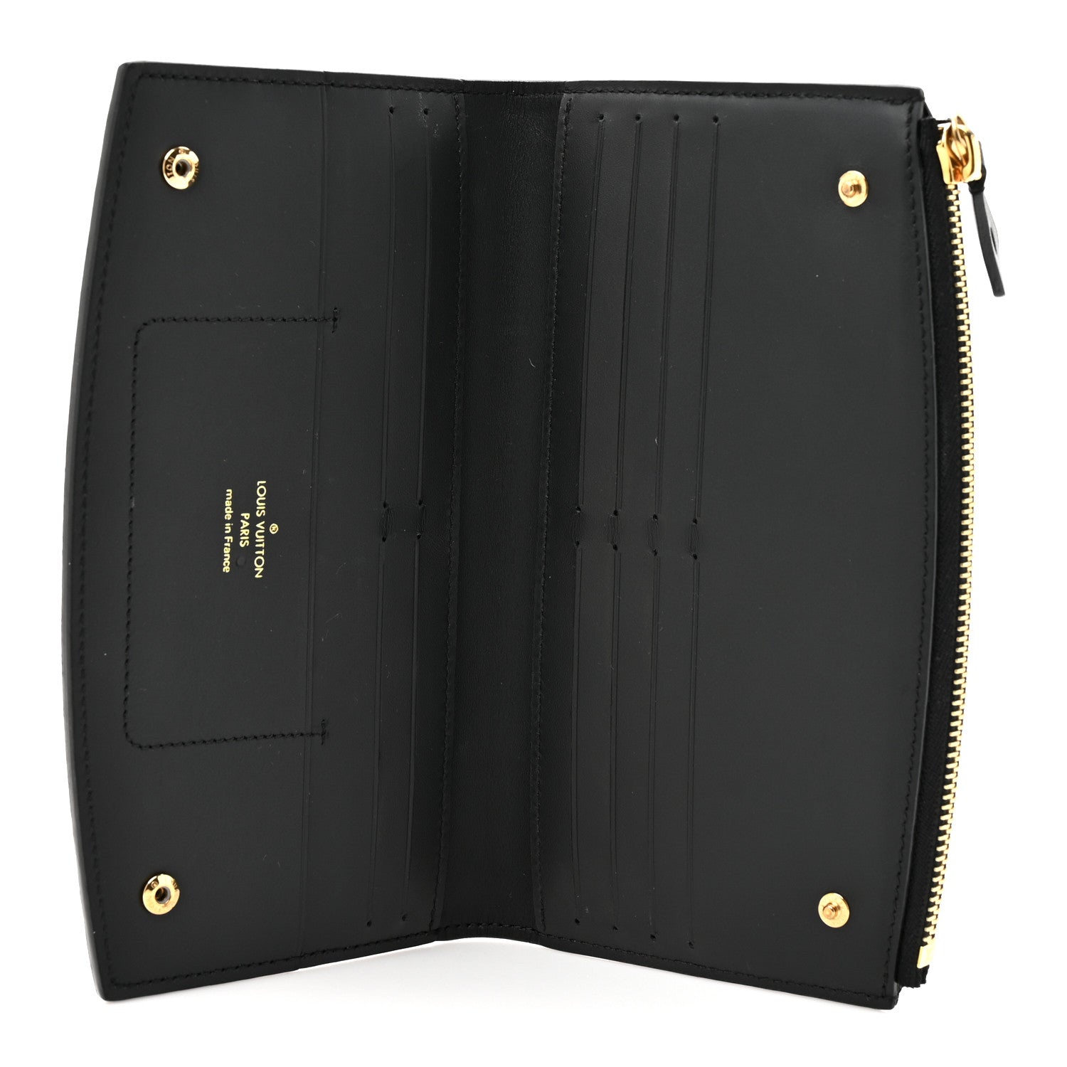 Louis Vuitton Calfskin City Steamer Wallet Black 5 of 9