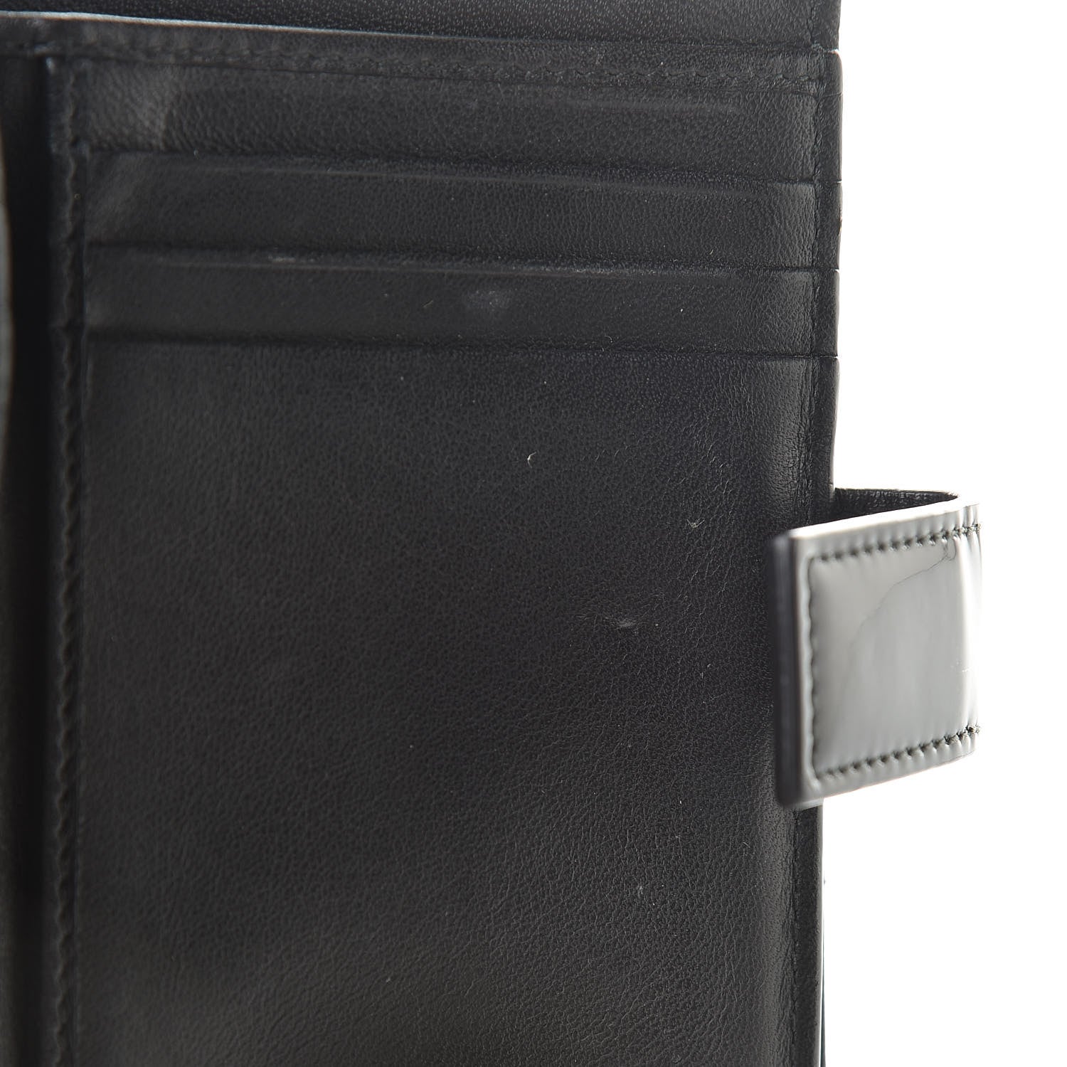 Christian Dior Patent Cannage Lady Dior Eden Wallet Black 9 of 10