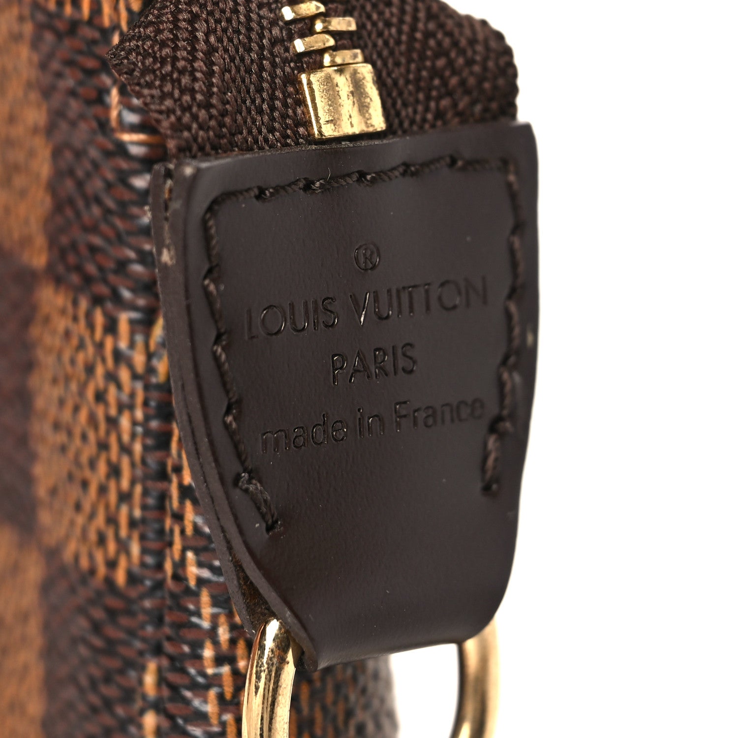 Louis Vuitton Damier Ebene Complice Trunks and Bags Mini Pochette Accessories Red 6 of 9