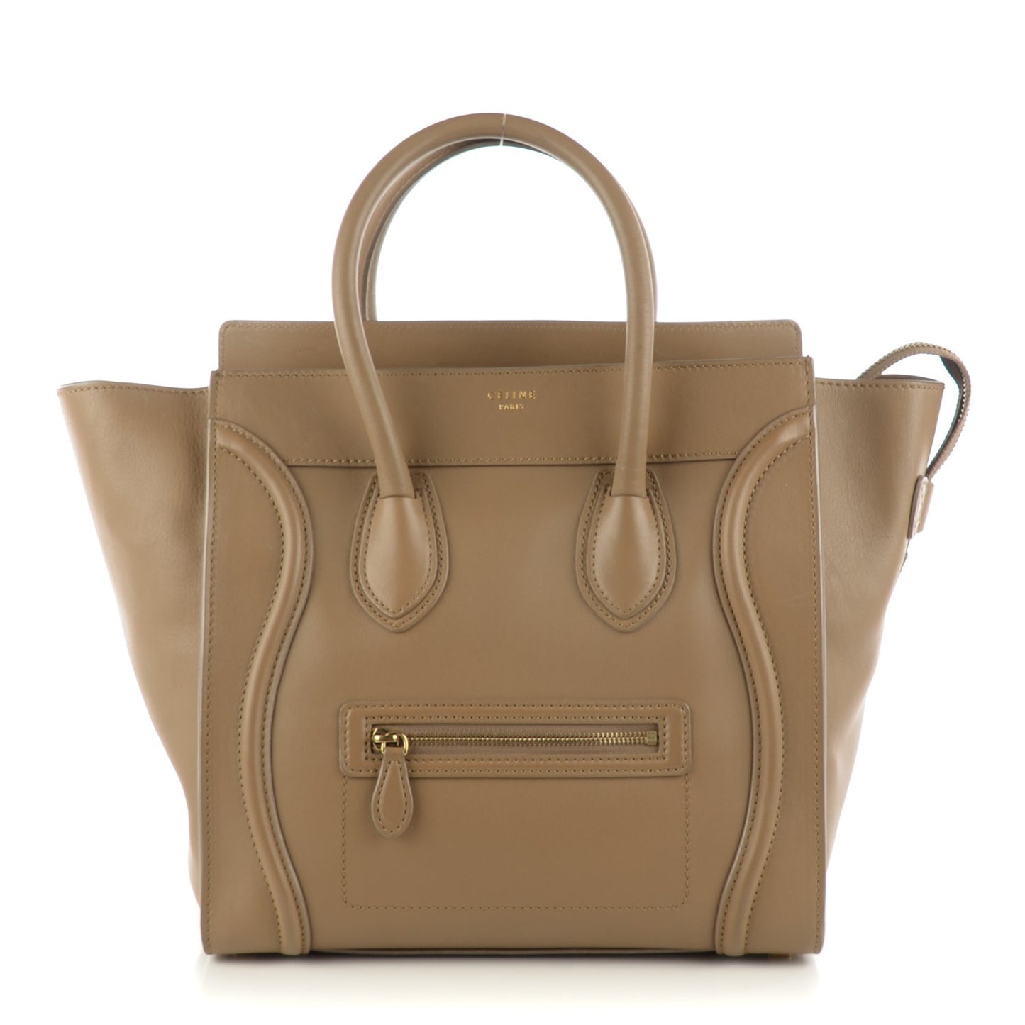 Smooth Calfskin Mini Luggage Camel