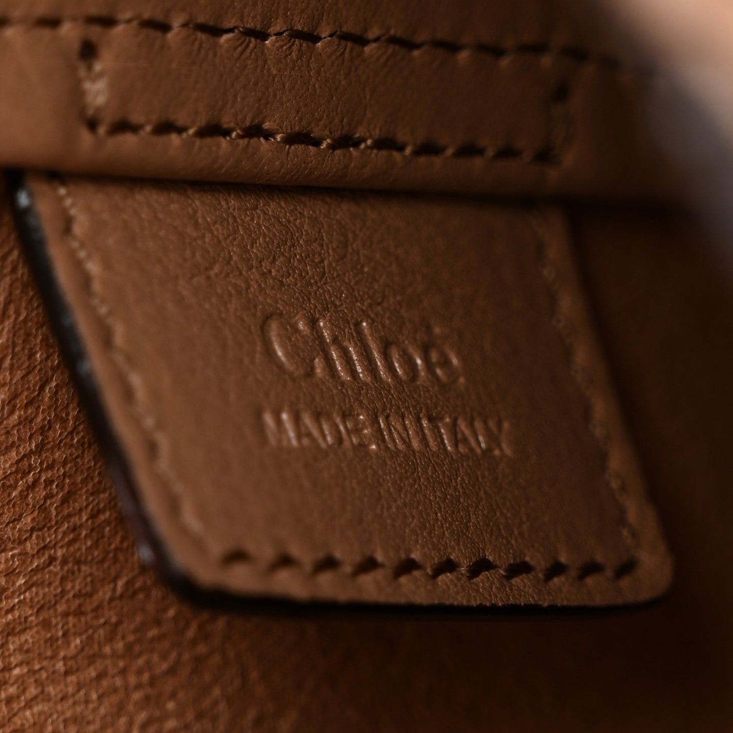 Grained Calfskin Small Spin Tote Woodrose