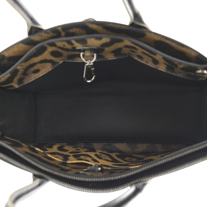 Louis Vuitton Canvas Calfskin Wild Animal Print City Steamer EW Marron 5 of 11