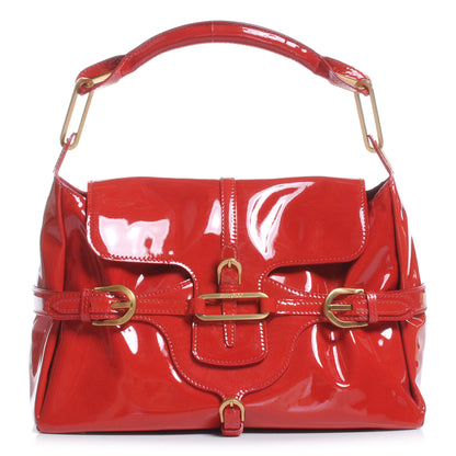 Jimmy Choo Patent Leather Torquay Flap Red 1 of 7