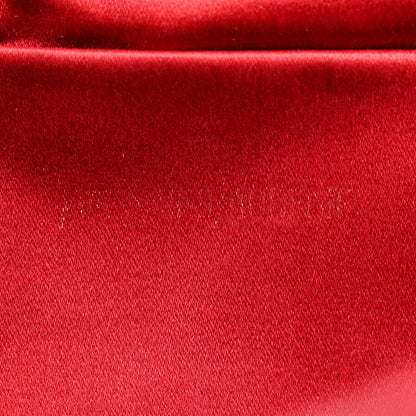 Saint Laurent Textured Patent Monogram Large Belle De Jour Clutch Red 6 of 8